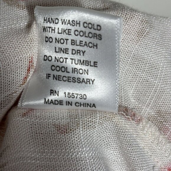 Floral Boho Maxi Skirt By Rose+Olive Resort M Beige & Pink Tiered Elastic Waist - Picture 10 of 11